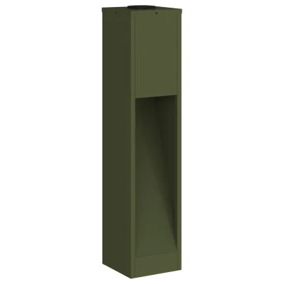 Lămpi de Alee Solar LED 2 bucăți - Verde Măsliniu