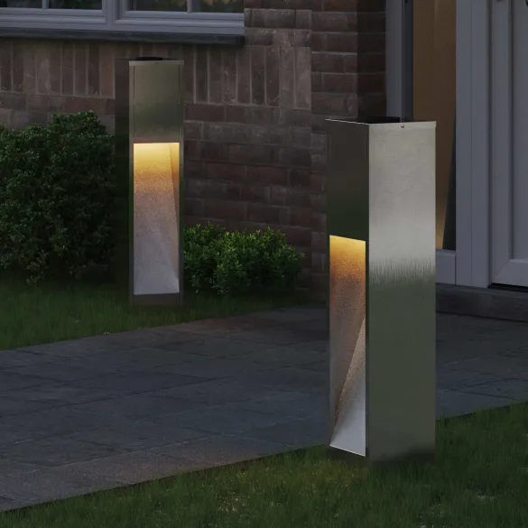 Lămpi Alee Solar LED 2 bucăți | Iluminat Exterior Durabil