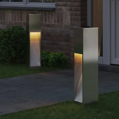 Lămpi Alee Solar LED 2 bucăți | Iluminat Exterior Durabil