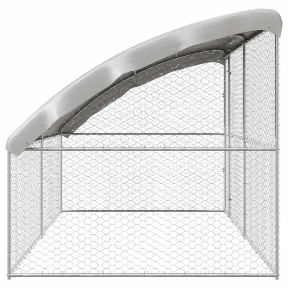 Cușcă Câini Exterior 4x2x2 m, Set 2 Bucăți, Oțel | Livrare Gratuită