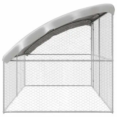 Cușcă Câini Exterior 4x2x2 m, Set 2 Bucăți, Oțel | Livrare Gratuită