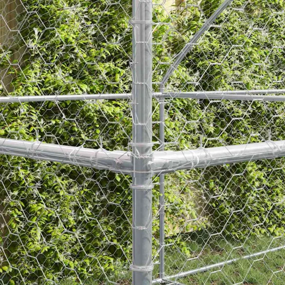 Cușcă Câini 3 Bucăți Oțel 6x2x2 m | Livrare Gratuită