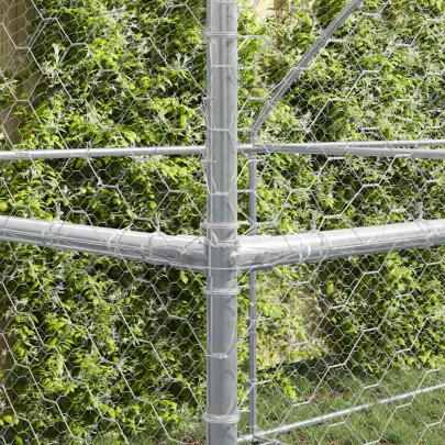 Cușcă Câini 3 Bucăți Oțel 6x2x2 m | Livrare Gratuită