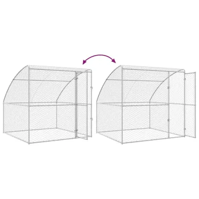 Cușcă Câini 3 Bucăți Oțel 6x2x2 m | Livrare Gratuită