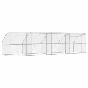 Cușcă Câini 4 Bucăți Oțel 8x2x2 m | Livrare Gratuită 2