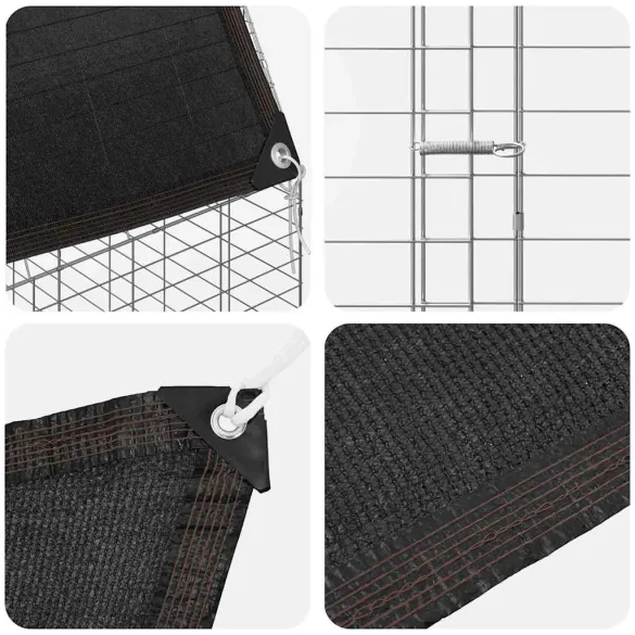 Cușcă pentru Pui și Animale Mici, Oțel Galvanizat