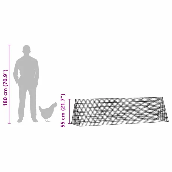 Cușcă pentru Pui Oțel Galvanizat - Adăpost Exterior