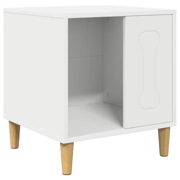 Casa pentru Caini Alba Moderna | Lemn Compozit Durabil