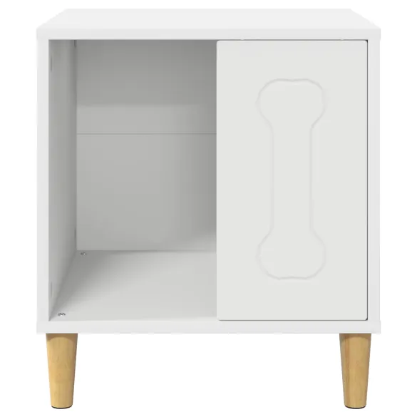 Casa pentru Caini Alba Moderna | Lemn Compozit Durabil