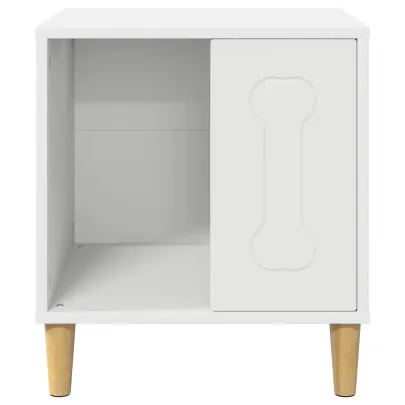 Casa pentru Caini Alba Moderna | Lemn Compozit Durabil