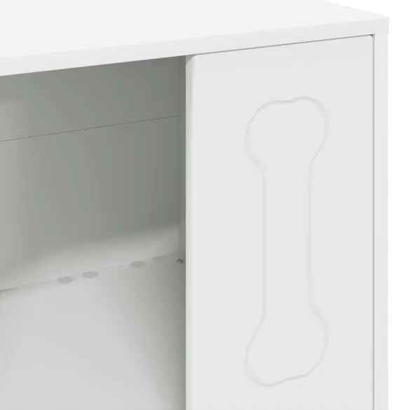 Casa pentru Caini Alba Moderna | Lemn Compozit Durabil