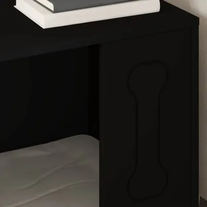 Casă Câini Lemn Compozit - Modernă, Rezistentă