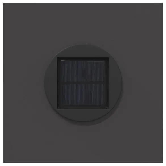 Lămpi LED Solare pentru Alei, 2 bucăți, Negru