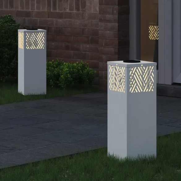 Lumină Solară LED pentru Alei | Iluminat Exterior Alb