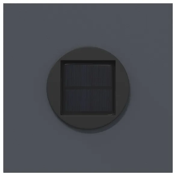 Lumină LED Solară pentru Alei Herringbone 2 pcs Antracit