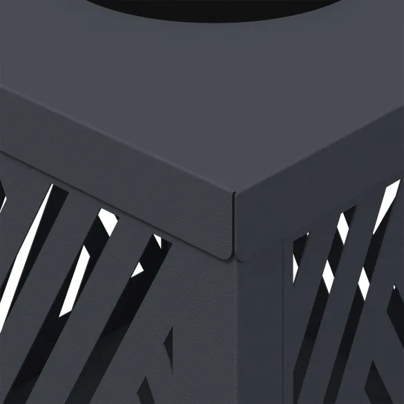 Lumină LED Solară pentru Alei Herringbone 2 pcs Antracit