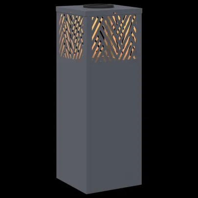 Lumină LED Solară pentru Alei Herringbone 2 pcs Antracit