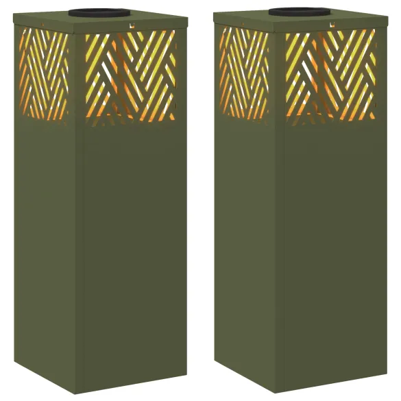 Lumină Solară LED pentru Alei Herringbone | 2 Bucăți