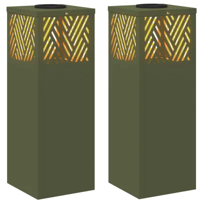 Lumină Solară LED pentru Alei Herringbone | 2 Bucăți