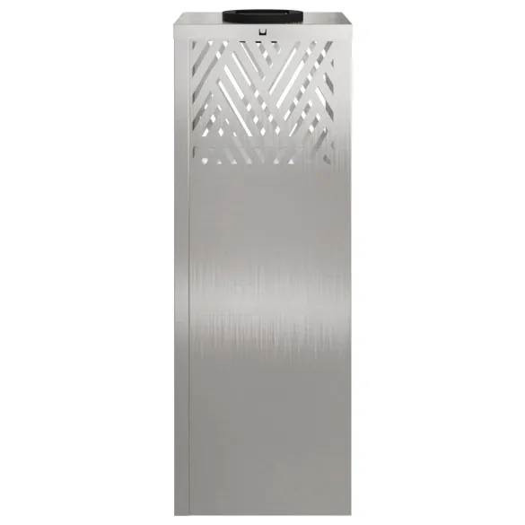 Lumină Solară LED Herringbone Oțel Inoxidabil - 2 pcs