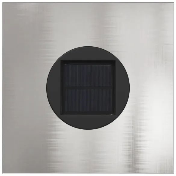 Lumină Solară LED Herringbone Oțel Inoxidabil - 2 pcs