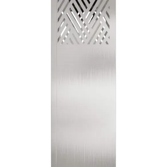 Lumină Solară LED Herringbone Oțel Inoxidabil - 2 pcs