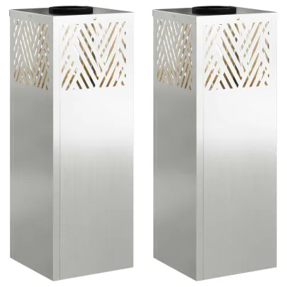 Lămpi LED Solare pentru Alei, 2 bucăți | Iluminat Exterior