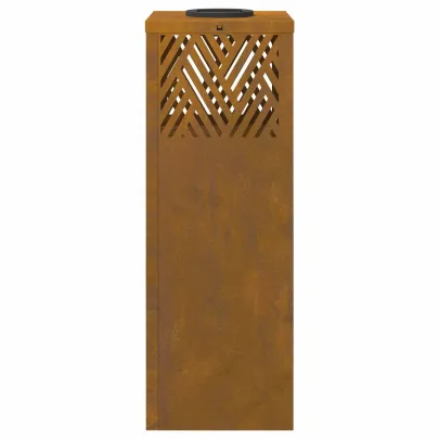 Lumină Solară LED Oțel Corten pentru Alei și Grădini