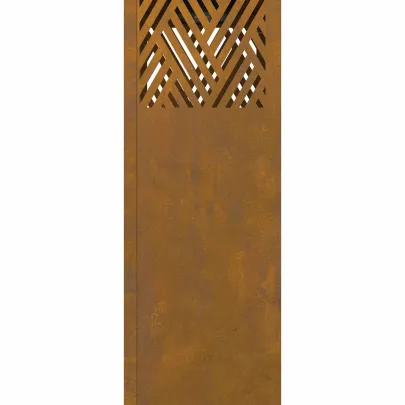 Lumină Solară LED Oțel Corten pentru Alei și Grădini