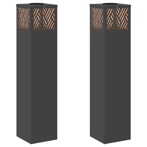 Lumină Solară LED pentru Alei 2 bucăți | Iluminat Exterior