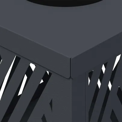 Lumină Solară LED Alei Herringbone Antracit - 2 pcs