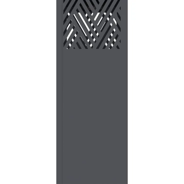 Lumină Solară LED Alei Herringbone Antracit - 2 pcs