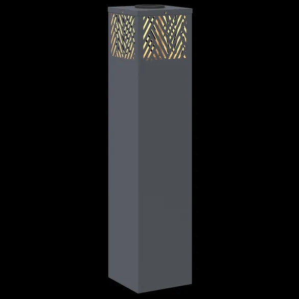 Lumină Solară LED Alei Herringbone Antracit - 2 pcs