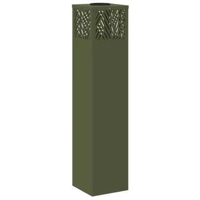 Lămpi LED Solare pentru Alei Herringbone, Verde Măsliniu