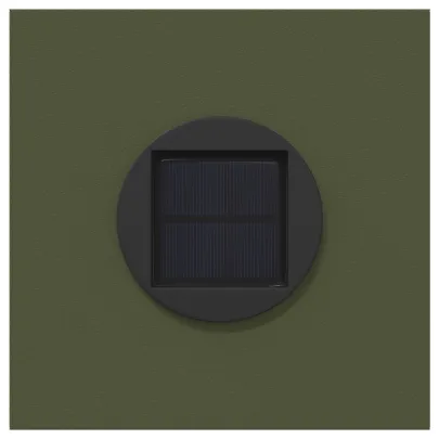 Lămpi LED Solare pentru Alei Herringbone, Verde Măsliniu