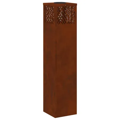 Lămpi LED Solare Oțel Corten pentru Alei | 2 bucăți