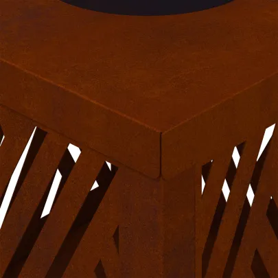 Lămpi LED Solare Oțel Corten pentru Alei | 2 bucăți