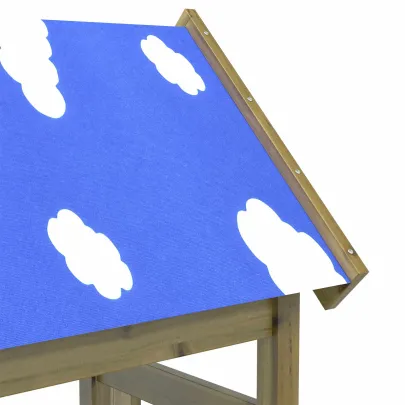 Turn de Joacă Lemn Impregnat 208 cm | Distracție Sigură Exterior