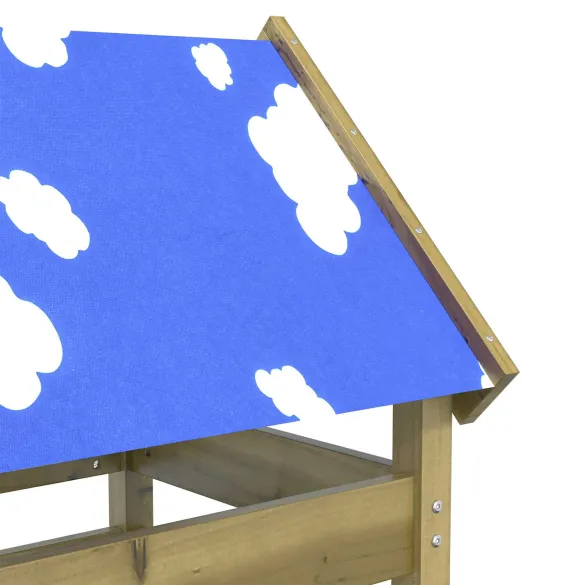 Turn de Joacă Lemn pentru Copii - Aventură în Grădină