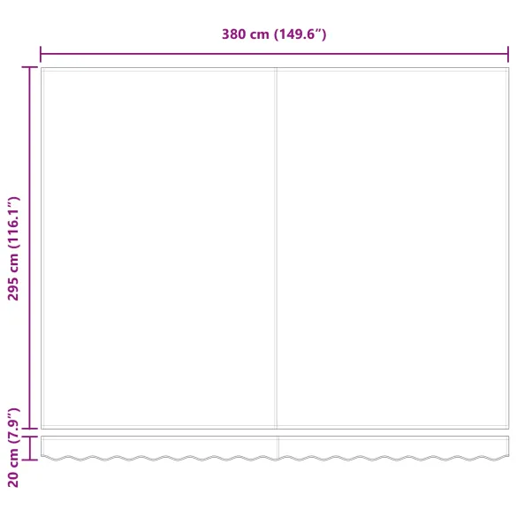 Marchiză Retractabilă Manuală Albă 4x3m - Livrare Gratuită