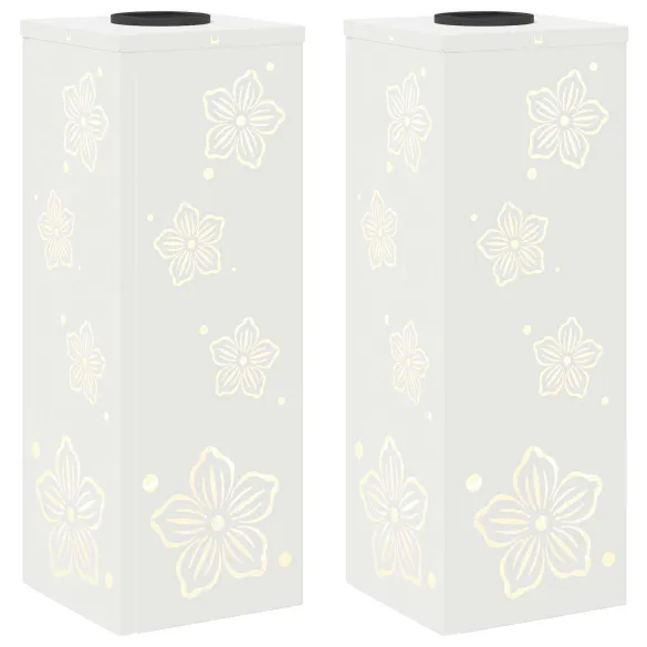 Lumină Solară LED Alei | 2 bucăți | Oțel | Livrare Gratuită