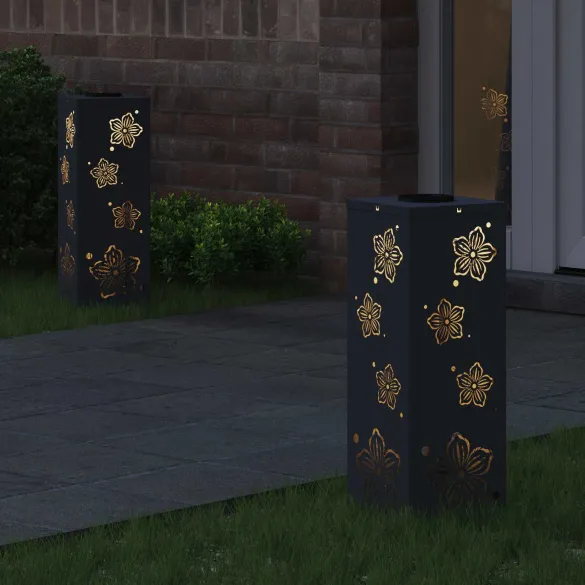 Lămpi LED Solare pentru Alei, Antracit - 2 bucăți