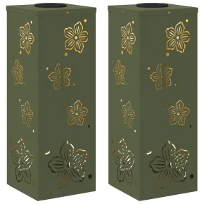 Lumină Solară LED Alei | 2 bucăți | Verde măsliniu | Livrare Gratuită 2