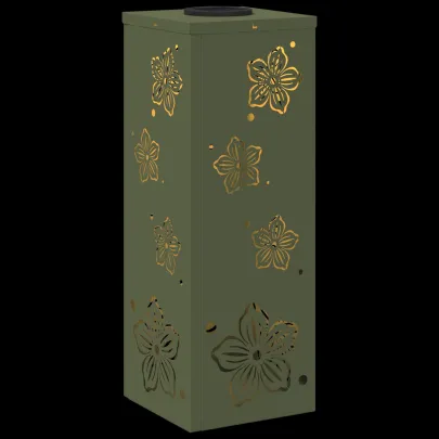 Lumină Solară LED Alei | 2 bucăți | Verde măsliniu | Livrare Gratuită