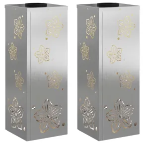 Lumină Solară LED Alei, Oțel Inoxidabil, 2 bucăți 2