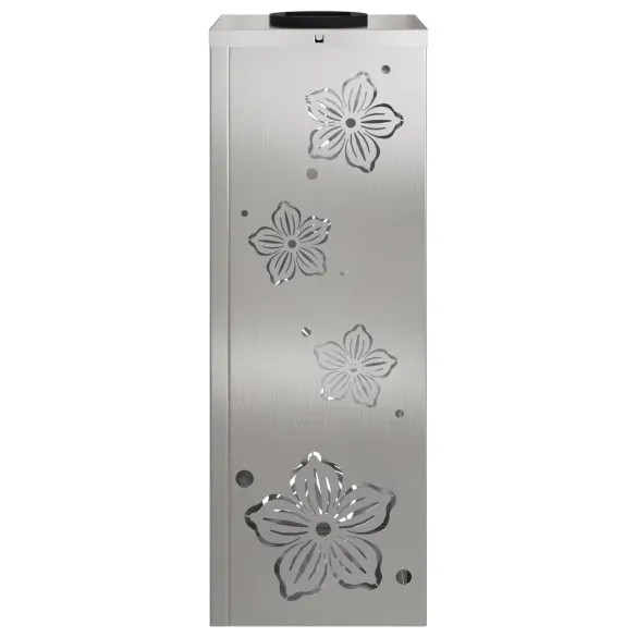 Lumină Solară LED Alei, Oțel Inoxidabil, 2 bucăți