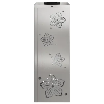 Lumină Solară LED Alei, Oțel Inoxidabil, 2 bucăți