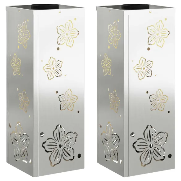 Lumină Solară LED Alei Galvanizat | 2 Bucăți | Livrare Gratuită