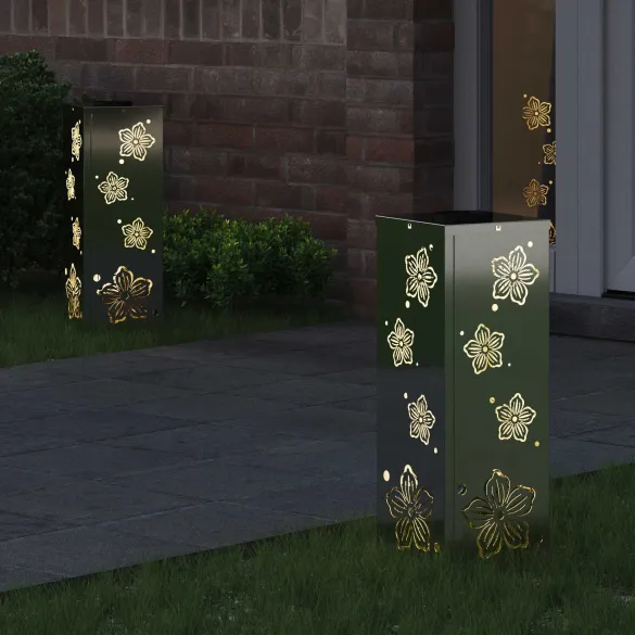 Lumină Solară LED Alei Galvanizat | 2 Bucăți | Livrare Gratuită