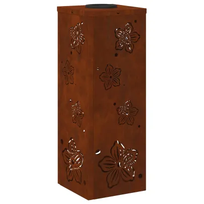 Lumină Solară LED Alei Oțel Corten | Iluminat Exterior